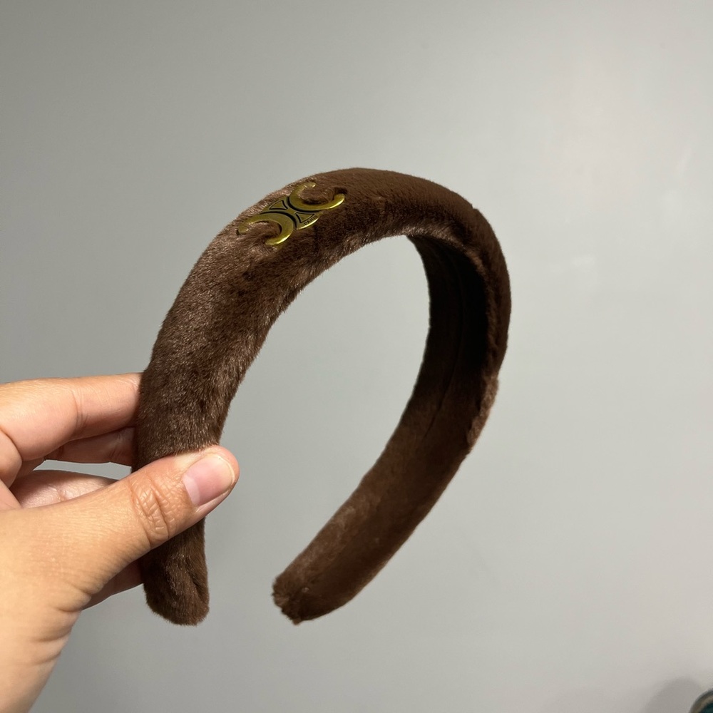 Brown Faux Fur Headband